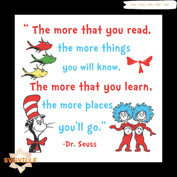 Dr Seuss Quotes Svg, Dr Seuss Svg, Seuss Svg, Dr Seuss Gifts - Inspire 