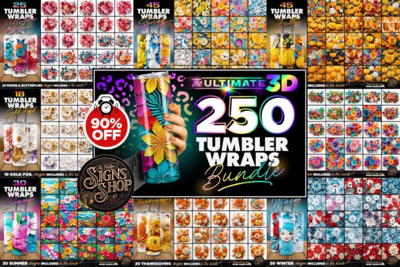 250 Tumbler Wraps for 30 oz Sublimation Tumbler Bundle for W - Inspire  Uplift