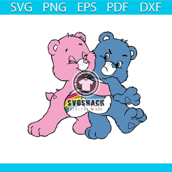 Care Bear Cloud Layered png, Care Bear png, Kids file Png, C - Inspire  Uplift