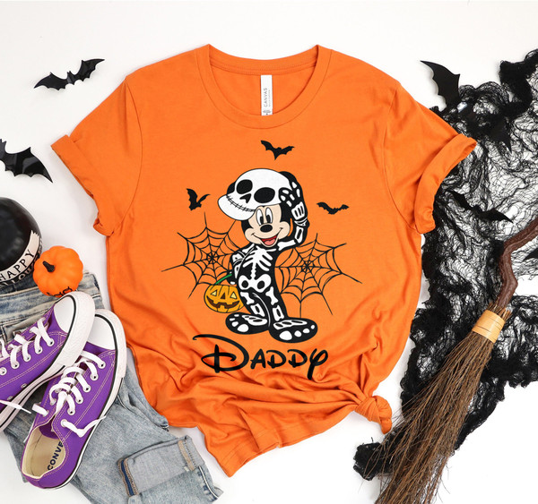 Personalized Disney Skeleton Halloween shirt, Halloween Mickey & friends shirt, Mickey's Not-So-Scary Halloween Party, Family Matching Shirt - 5.jpg