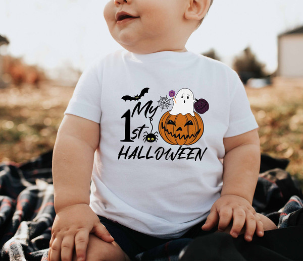 My first Halloween Shirt, Baby's First Halloween Onesie, Halloween Toddler Shirts, Kids Halloween Outfit, 1st Halloween Shirt, 1st Halloween - 1.jpg