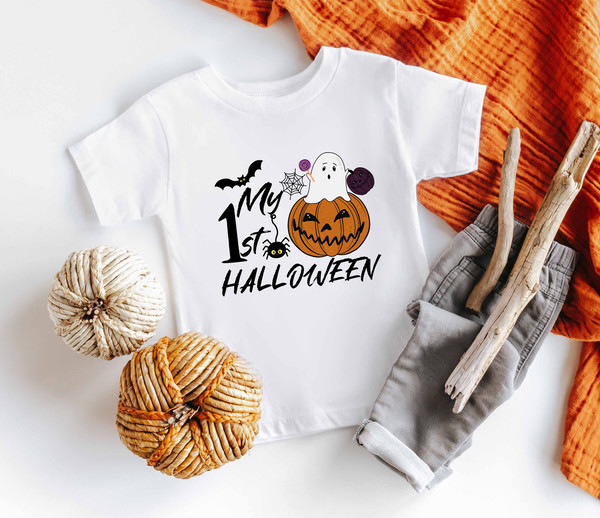 My first Halloween Shirt, Baby's First Halloween Onesie, Halloween Toddler Shirts, Kids Halloween Outfit, 1st Halloween Shirt, 1st Halloween - 3.jpg
