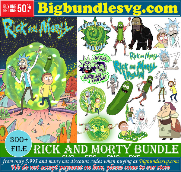 300 Rick and Morty SVG Bundle, Svg Png Dxf Eps Pdf ,Perfect - Inspire ...