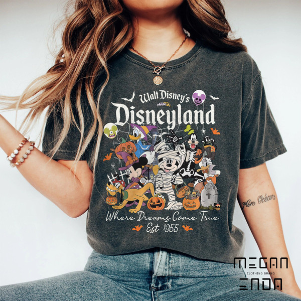 Disneyland Halloween Shirt Comfort Colors, Disney Halloween Skeleton Shirt, Disney Halloween Matching Shirt, Disney Family Vacation Shirts - 2.jpg