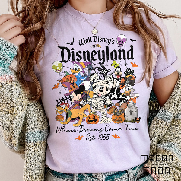 Disneyland Halloween Shirt Comfort Colors, Disney Halloween Skeleton Shirt, Disney Halloween Matching Shirt, Disney Family Vacation Shirts - 3.jpg