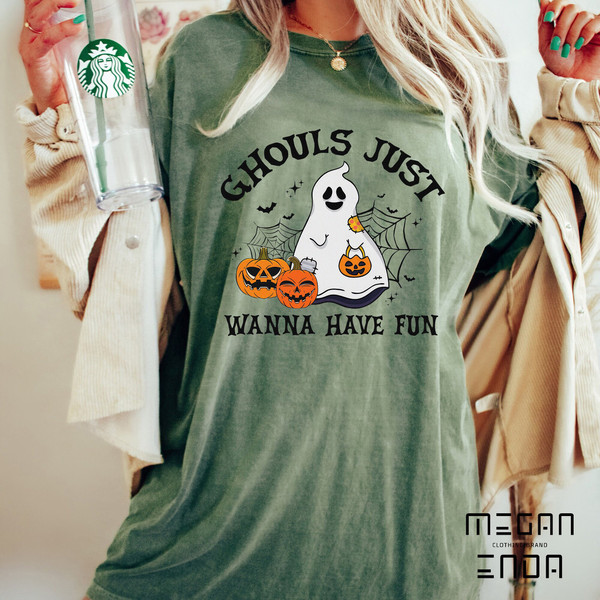 Halloween Shirt, Ghouls Just Wanna Have Fun Halloween Shirt, Ghouls Night Out Shirt, Witch Shirt, Retro Fall Shirt, Fall Shirt - 5.jpg