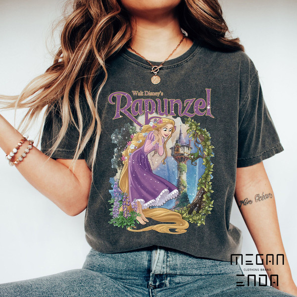 Rapunzel Shirt, Disney Rapunzel Shirt, Disney Tangled Shirt, Disney Kids Shirt, Princess Birthday Shirt, Disneyland Trip 2023 Shirt - 3.jpg