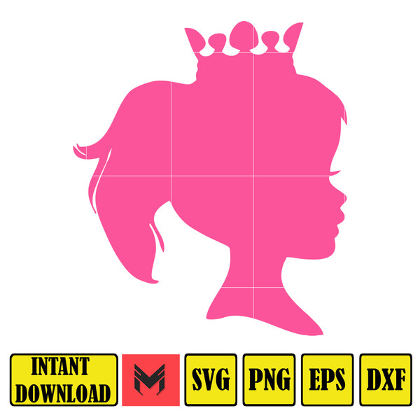 BarBie Doll Barbi Icons and Svg, Come On Let's Go Party Svg, Letters Cricut Files Digital Download SVG (49).jpg