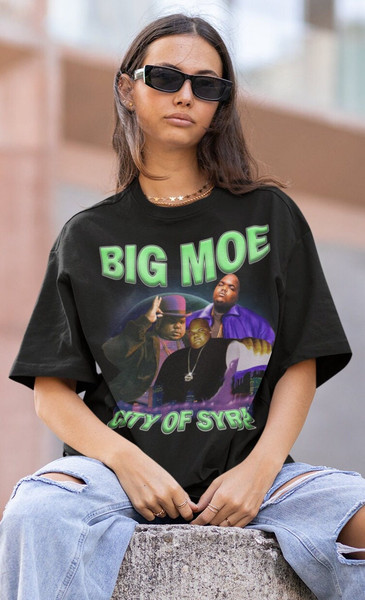 BIG Moe HIPHOP TShirt  Big Moe Sweatshirt Vintage  Big Moe Hip hop RnB Rapper Soul  Big Moe American Rapper Tshirt - 1.jpg