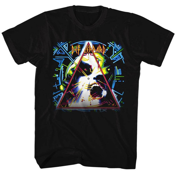 Def Leppard Hysteria Logo Black Adult T-Shirt - 1.jpg