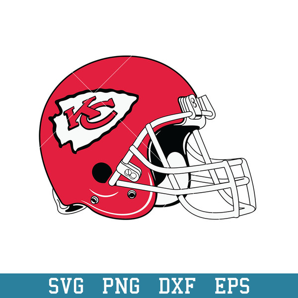 Helmet Kansas City Chiefs Svg, Kansas City Chiefs Svg, NFL Svg, Png Dxf Eps  Digital File