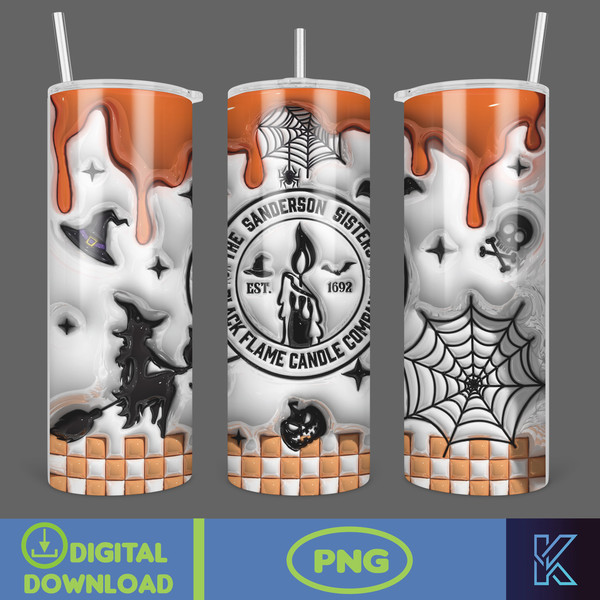 3D Inflated Halloween Season Sublimation Tumbler Design Download PNG, 20 Oz Digital Tumbler Wrap PNG (130).jpg