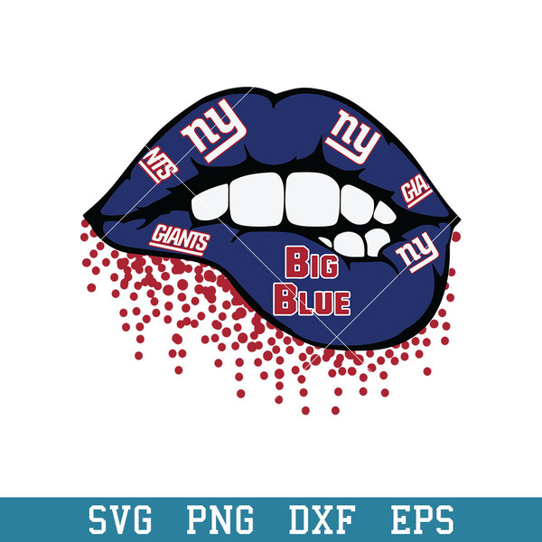 New York Giants Lips Svg, New York Giants Svg, NFL Svg, Png Dxf Eps Digital File.jpeg