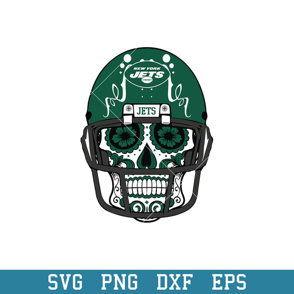 Skull Helmet Patterns New York Jets Svg, New York Jets Svg, NFL Svg, Png Dxf Eps Digital File.jpeg