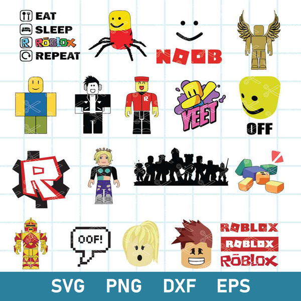 Roblox Mega Bundle Svg, Rolox Svg, Rolox Face Svg, Rolox Log