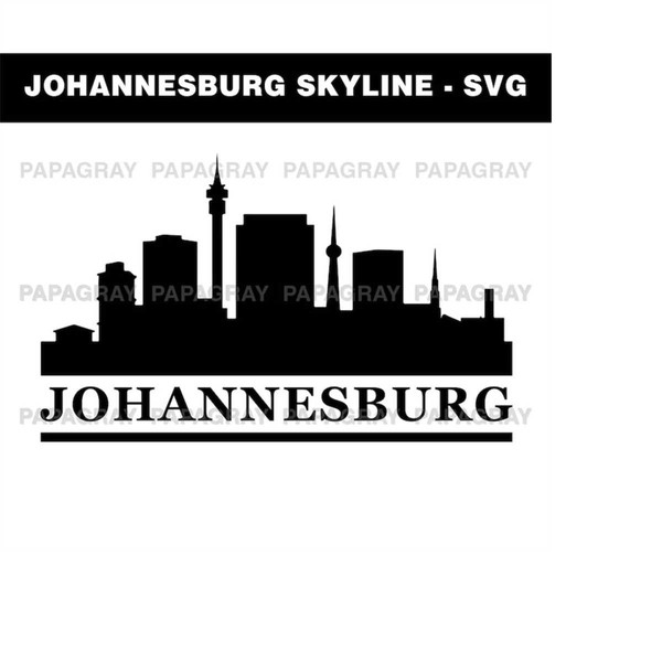 Johannesburg Skyline SVG | Digital Download | Johannesburg S - Inspire ...