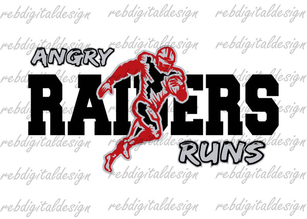 Angry Runs Raiders, SVG PNG PDF EPs instant download cutting files cricut instant download - 1.jpg