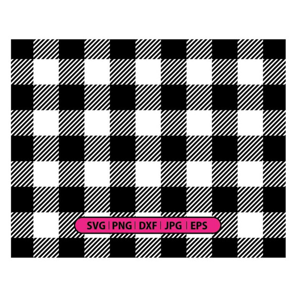 Buffalo Plaid Pattern SVG. Cricut cut files, Silhouette. Black and White  Plaid svg. Plaid png. Plaid dxf. Plaid clipart. Black white pattern