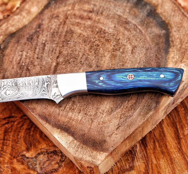 Fillet Fishing Knife Handmade Damascus Steel Knife With Flexible