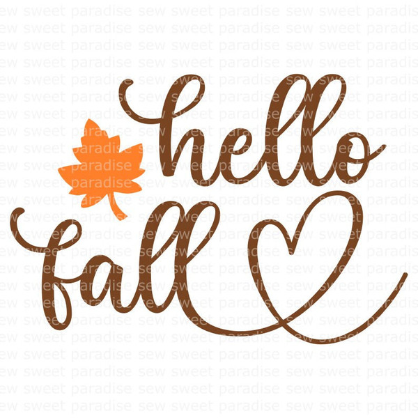 Hello Fall SVG, Fall Door Sign SVG, Halloween SVG, Digital Download, Cut File, Sublimation, Clip Art (individual svgdxfpng files) - 1.jpg