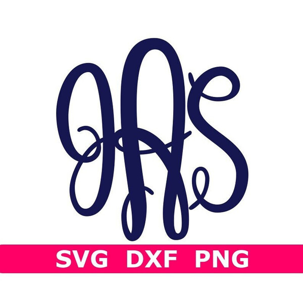 Monogram SVGDXFPNG, Fancy Monogram Alphabet, School Monogram, Digital Download, Cut Files, Sublimation (78 individual svgdxfpng files) - 1.jpg