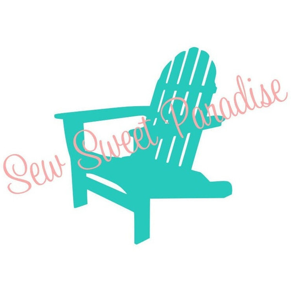 Adirondack Chair SVG, Beach Chair SVG, Beach SVG, Digital Download, Cut File, Sublimation, Clip Art (includes svgdxfpng file formats) - 1.jpg