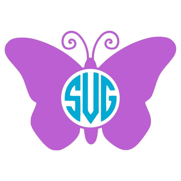 Butterfly SVG Bundle, Name Frame SVG, Monogram Frame SVG, Digital Download, Cut Files, Sublimation, Clipart (4 svg, dxf, png, jpeg files) - 3.jpg