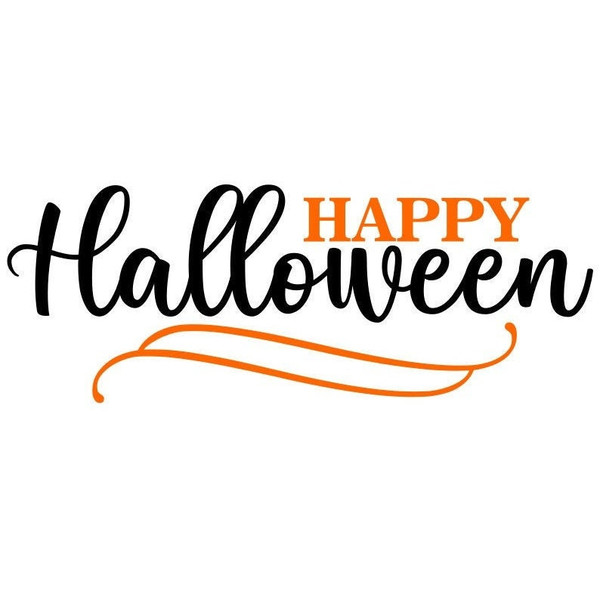 Happy Halloween SVG, Halloween Text SVG, Digital Download, Cut File, Sublimation, Clip Art (individual svgdxfpng files) - 1.jpg