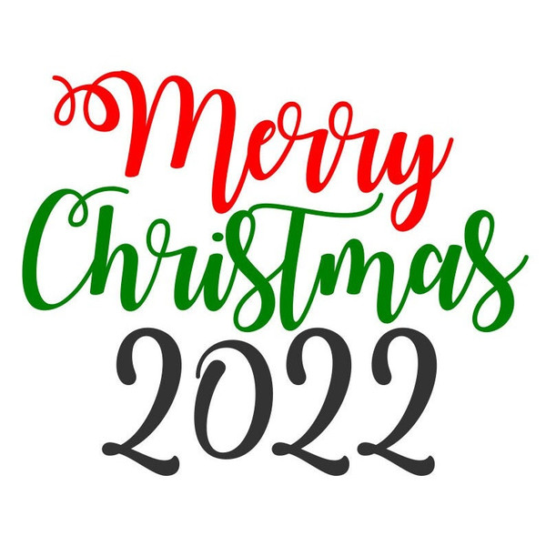 Merry Christmas 2022 SVG, Christmas 2022 Sign SVG, Digital Download, Cut File, Sublimation, Clip Art (individual svgdxfpngjpeg files) - 1.jpg