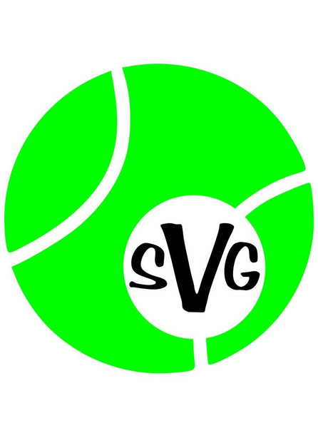 Tennis SVG, Monogram Frame SVG, Name Frame SVG, Digital Download, Cut File, Sublimation, Clip Art (includes 4 svgpngdxf file formats) - 3.jpg