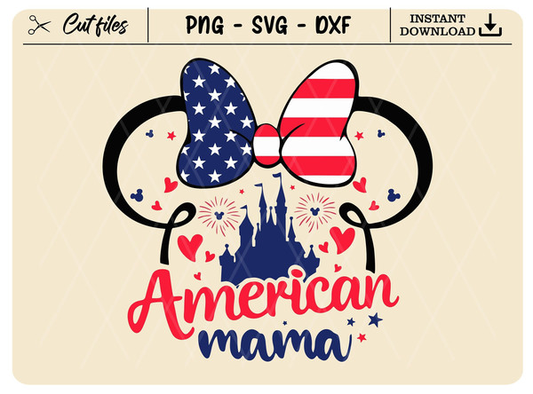 Happy 4th of July Svg, July 4th Svg, Fourth of July Svg, America, American Flag Svg, 1776 Svg, Independence Day Svg, Mouse Head Svg - 1.jpg