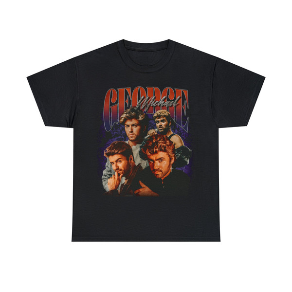 Limited GEORGE MICHAEL Vintage T-Shirt, Graphic Unisex T-shirt, Retro 90's Fans Homage T-shirt, Gift For Women and Men - 3.jpg