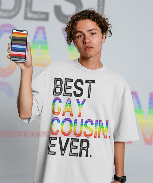 BEst Gay Cousins Ever Shirts, PRIDE Month Shirts, LGBTQ+ Queer  Unisex T-Shirt  Human's Right, Funny LGBT T-Shirt, Gay Pride Gift, Rainbow - 2.jpg