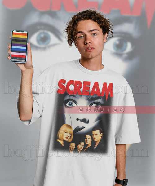 Drew Barrymore SCREAM Shirt, Let's Watch Scary Movie Shirt, - Inspire Uplift
