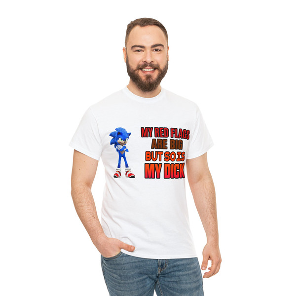 My Red Flags Are Big But So Is My Dick Sonic Meme Shirt - 5.jpg