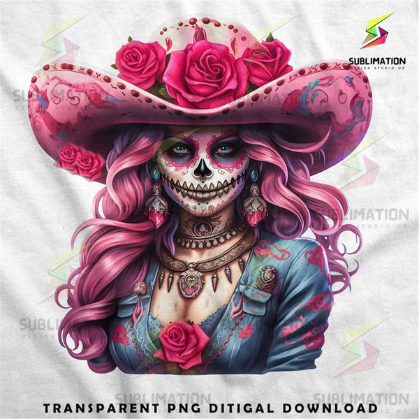 MR-27820239211-sugar-skull-pink-cowgirl-day-of-the-dead-lady-t-shirt-pink-image-1.jpg
