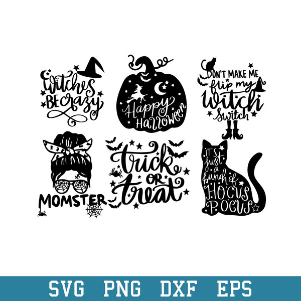 Halloween Momster Bundle Svg, Halloween Svg, Png Dxf Eps Digital File.jpeg