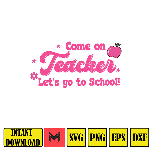 Barbie Teacher Svg, In My Teacher Era Svg, Barbie Teacher Era, Back To School Svg, First Day Of School Svg, Barbie School, Come On Barbie (4).jpg