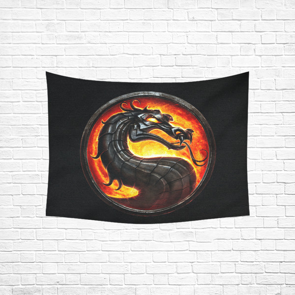 Mortal Kombat Wall Tapestry, Cotton Linen Wall Hanging.png