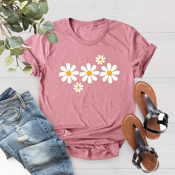 Daisy Women's Shirt, Wildflower Shirt, Spring Tee, Daisy Lover Shirt, Vacation Gift Shirt,Mother Day Tee, Daisy Gift Shirt, Daisy Flower Tee - 5.jpg