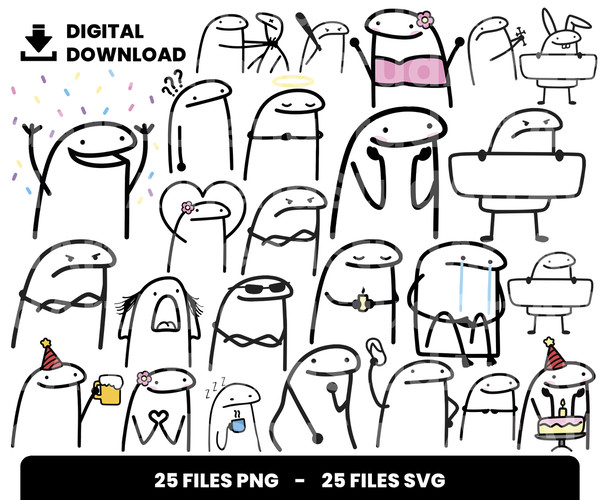 COD506- FLORK 2 Meme svg/ flork svg / Flork Digital Set Clip - Inspire  Uplift