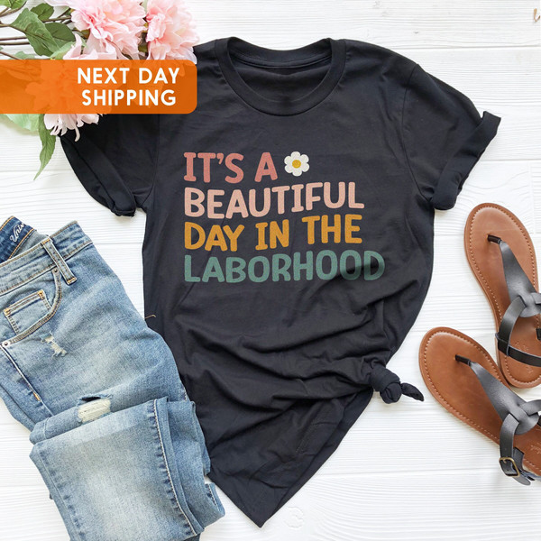 It's A Beautiful Day To Catch Babies Shirt, Midwife Shirt, Labor And Delivery Nurse Tshirt, Nursing School Student, OB Doctor Gift - 1.jpg