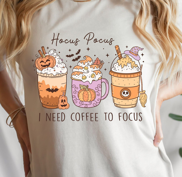 Halloween Coffee Png, Hocus Pocus Png, Fall Coffee Png, Cute Pumpkin Png, Coffee Cup Png, Fall coffee, Digital Download, Coffee Love Png - 1.jpg