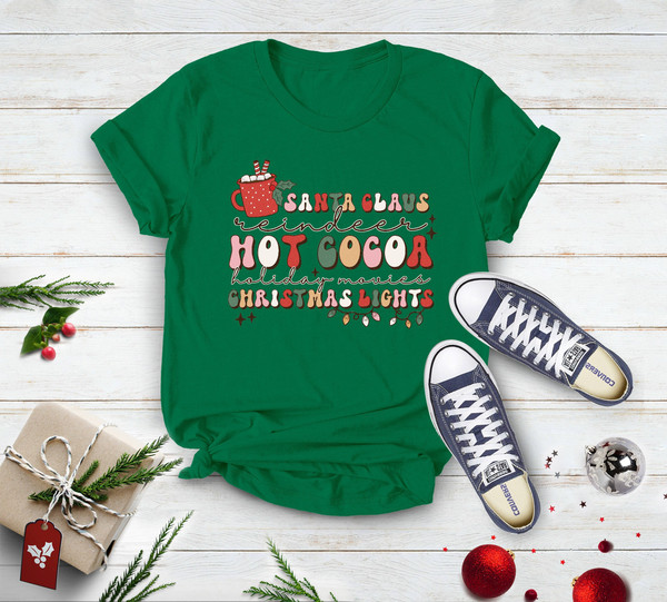Santa Claus, Christmas Lights, Funny Christmas Shirt,Christmas Shirt, Cute Christmas Shirt, Reindeer Hot Cocoa, Christmas Vacation Shirt - 3.jpg