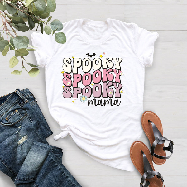 Spooky Mama Shirt, Halloween Shirt, Halloween T Shirt, Halloween Shirt for Mom, Emo mom Shirt, Halloween Mom Shirt, Spooky Mom Shirt - 1.jpg