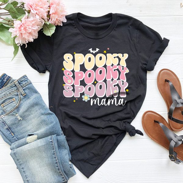 Spooky Mama Shirt, Halloween Shirt, Halloween T Shirt, Halloween Shirt for Mom, Emo mom Shirt, Halloween Mom Shirt, Spooky Mom Shirt - 3.jpg