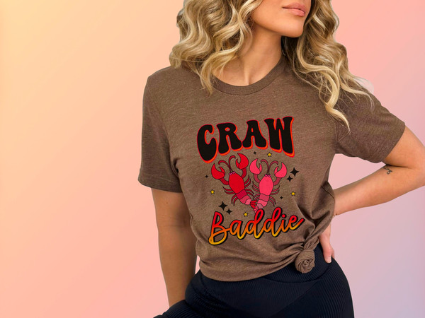 Craw baddie png, crawfish vibes png, crawfish season png, crawfish sublimation design, digital download, Crawdad, crawdaddy, baddie, trendy - 2.jpg