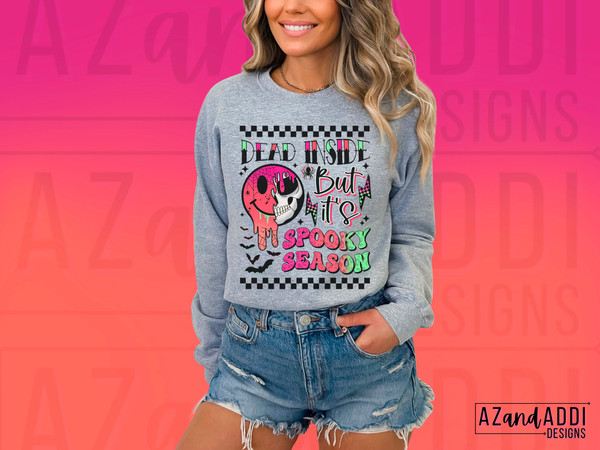 Dead inside but it’s spooky season png, retro Halloween sublimation, front and back png, spooky season png, trendy Halloween shirt design - 5.jpg