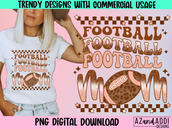 Football Mom Png, football sublimation design, mama of a baller, sports png, fall png, retro football png, football mama png - 1.jpg