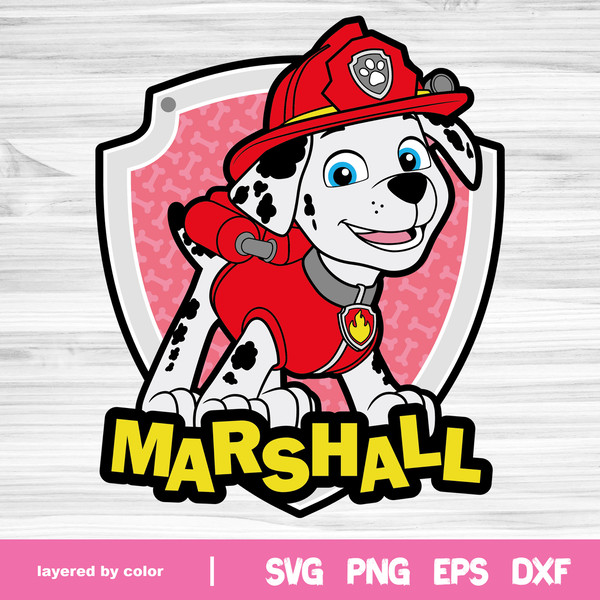 Marshall Paw Patrol Svg, Paw Patrol Svg, Paw patrol Clipart, - Inspire  Uplift